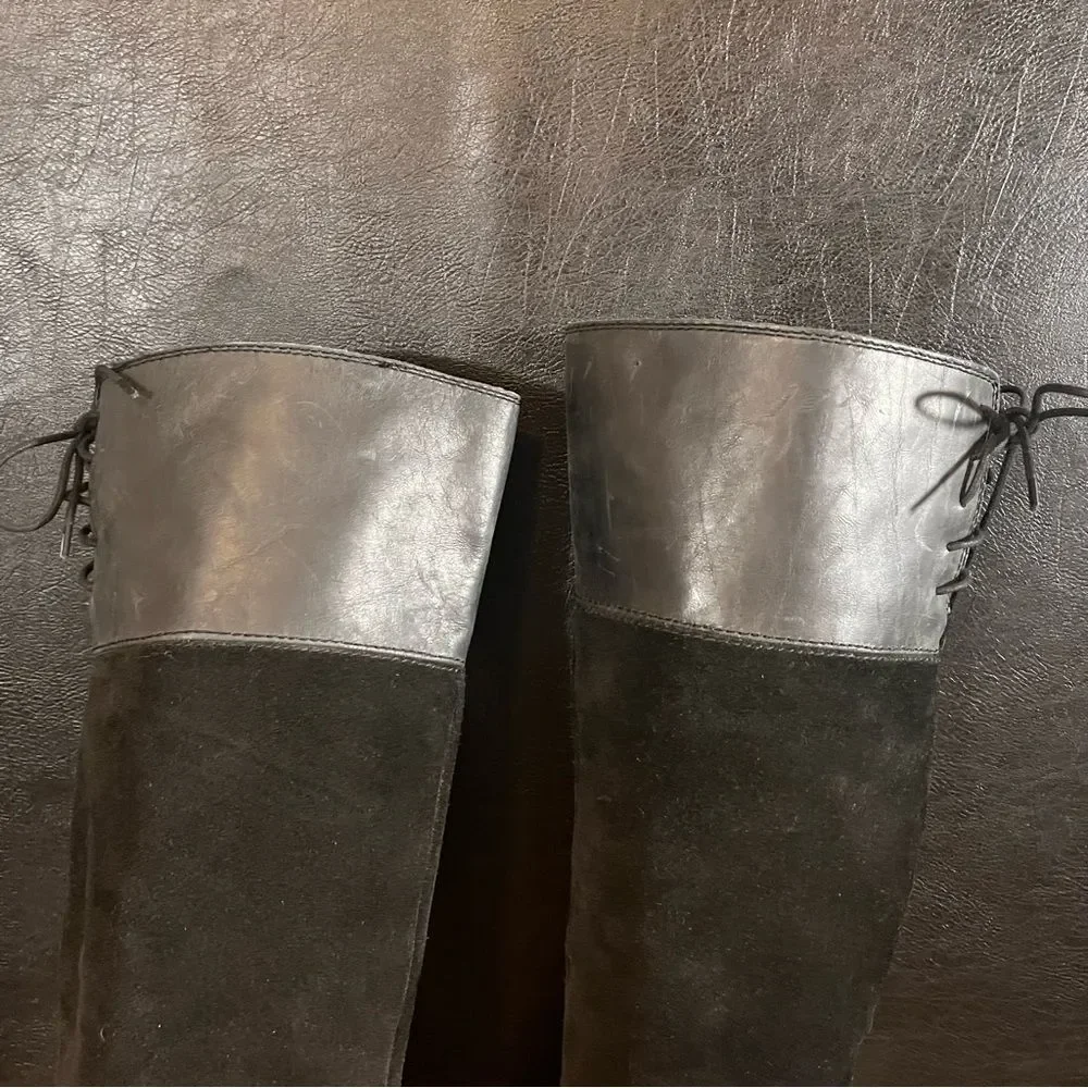 Lucky Brand Komah Black Knee High Boots Size 5.5‎